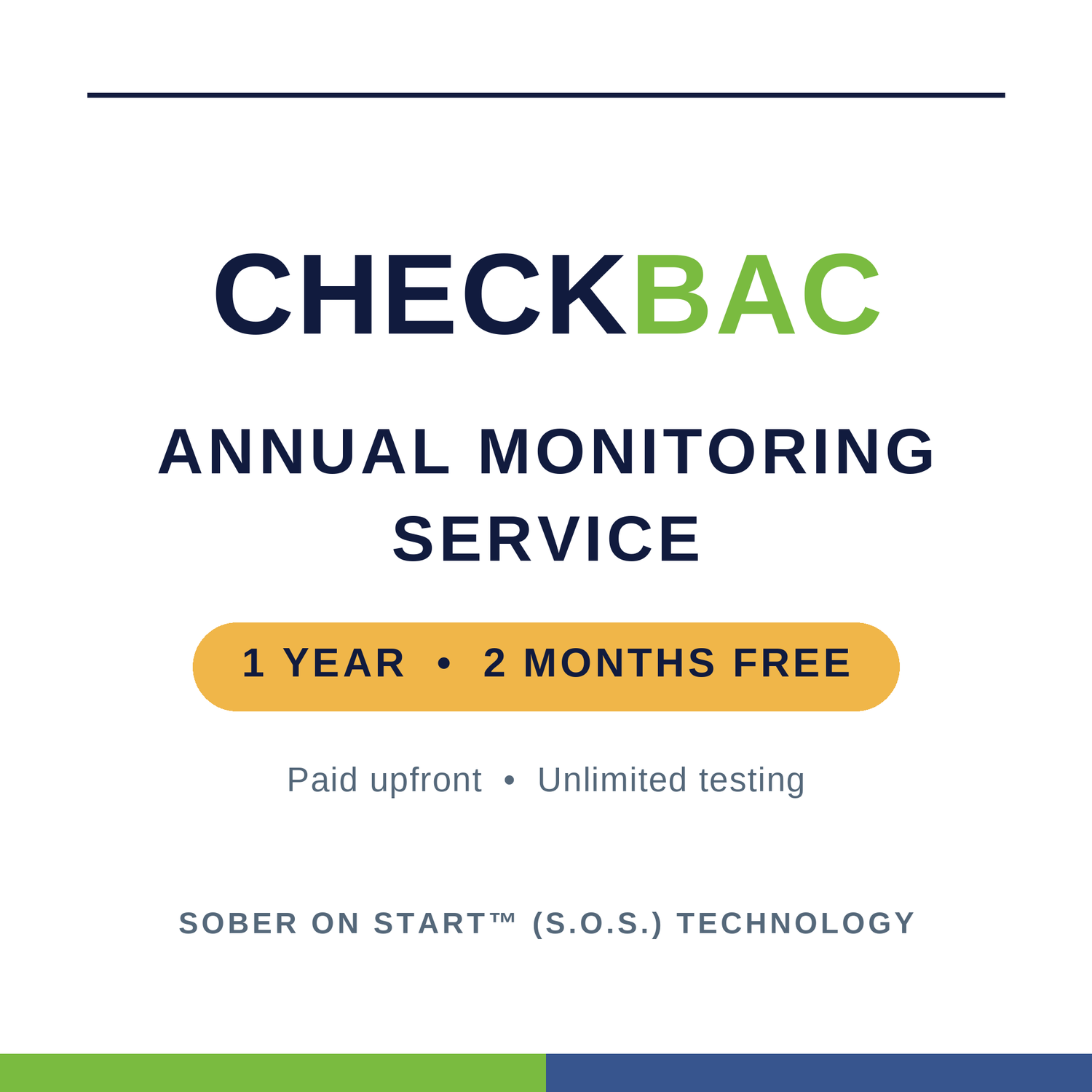 CheckBAC Annual Monitoring Service — 1 year, 2 months free